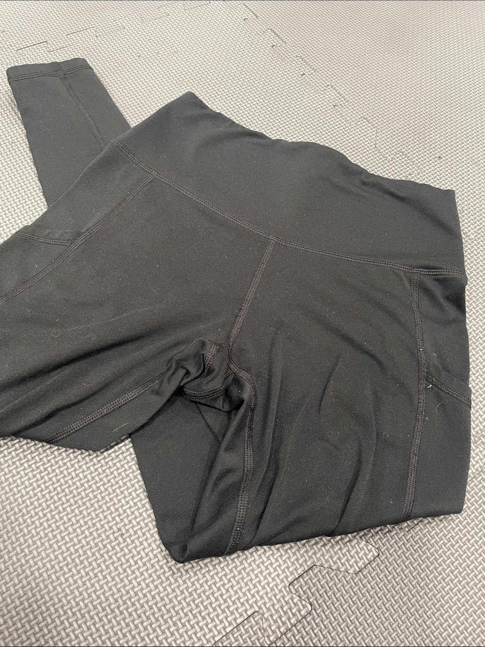 aerie Black High-Rise Leggings with Contour Seams